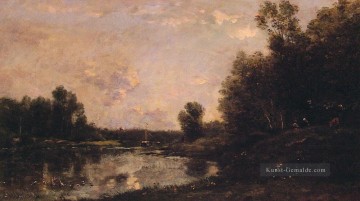  impressionistische Kunst - am Tag Juni Barbizon Landschaft Charles Francois Daubigny impressionistische